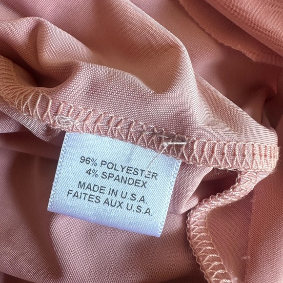 MISA LOS ANGELES Domino Tie Front Midi Dress in Blush pink. Size XS. - Picture 6 of 6